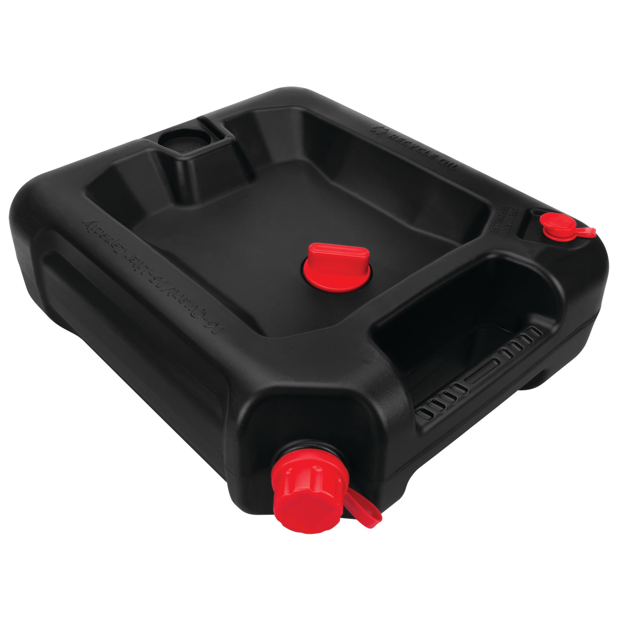 Performance Tool W4077 deep drain well catches hot oil with minimal splashing