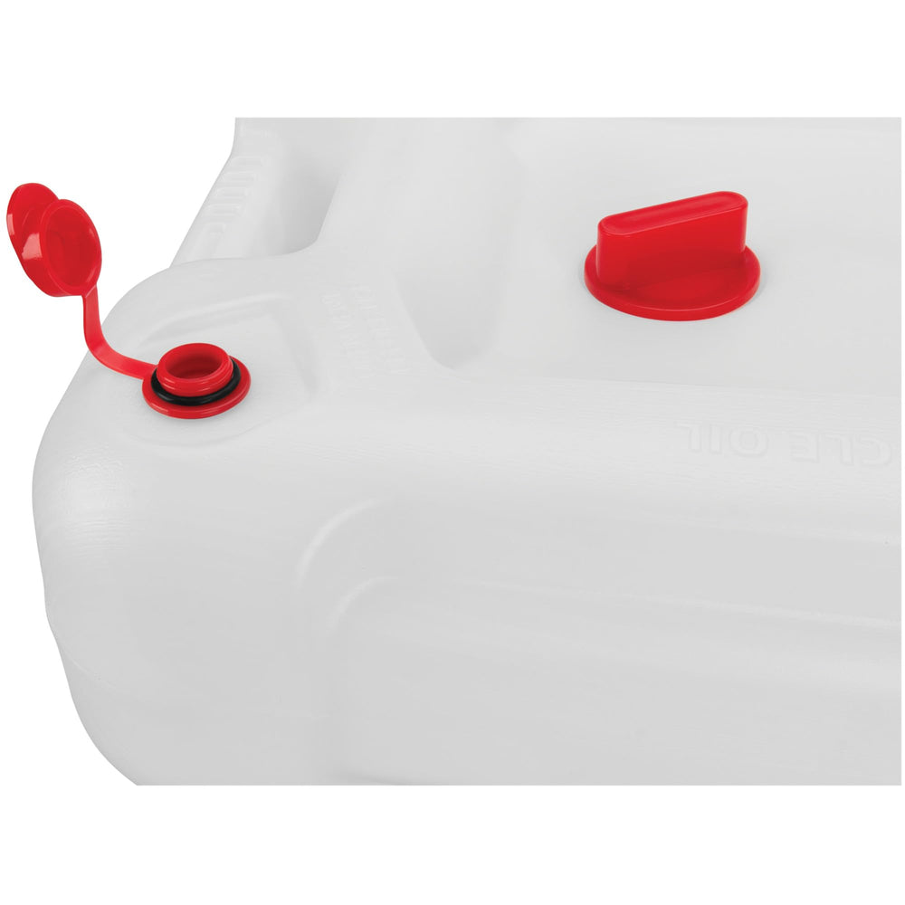 Performance Tool W4080 deep drain well minimizes splashes during high-volume drains.