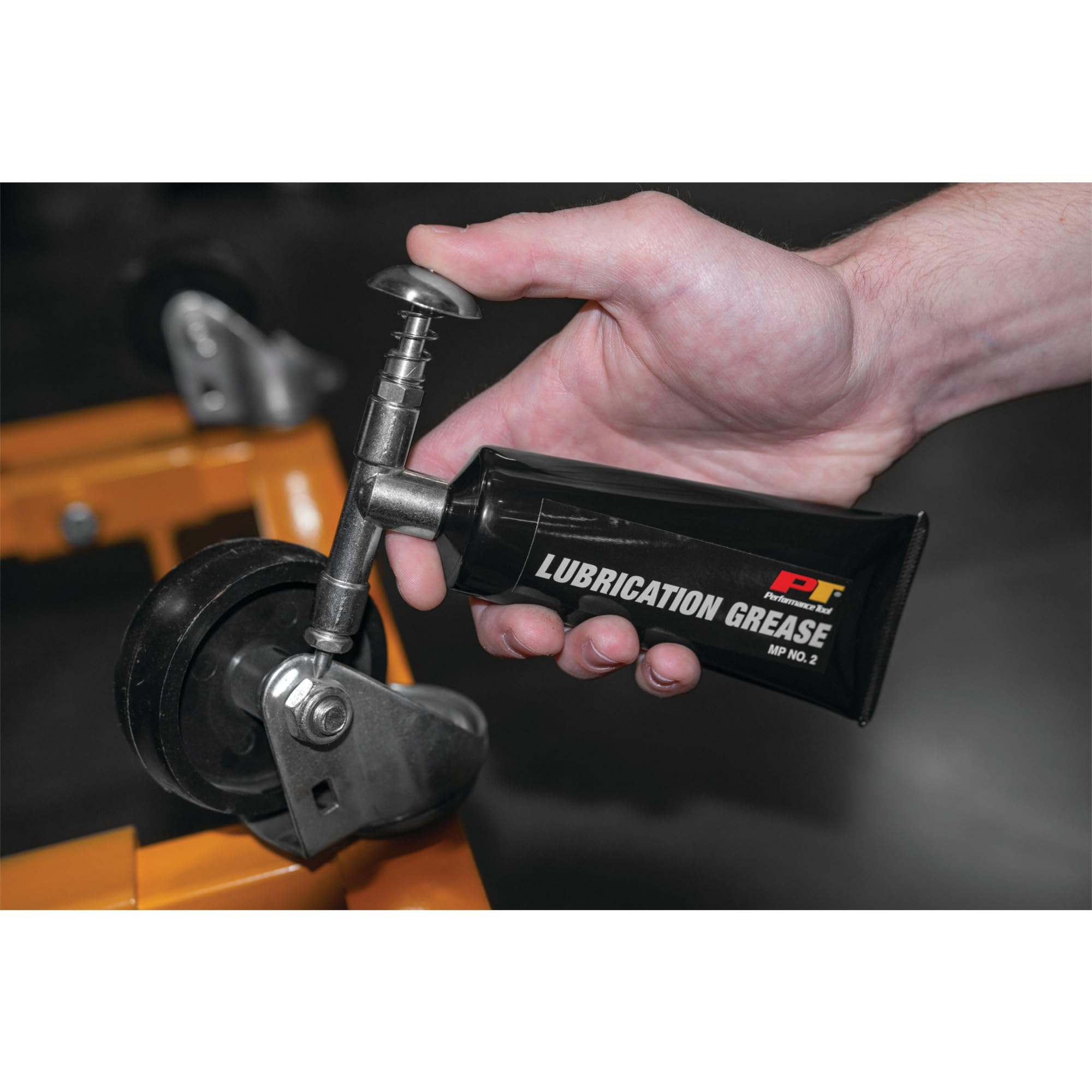 Performance Tool W54235 used on an air impact wrench for reliable lubrication.