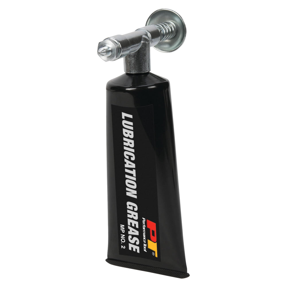 Performance Tool W54235 precision-point grease gun close-up for precise lubrication in tight spaces.