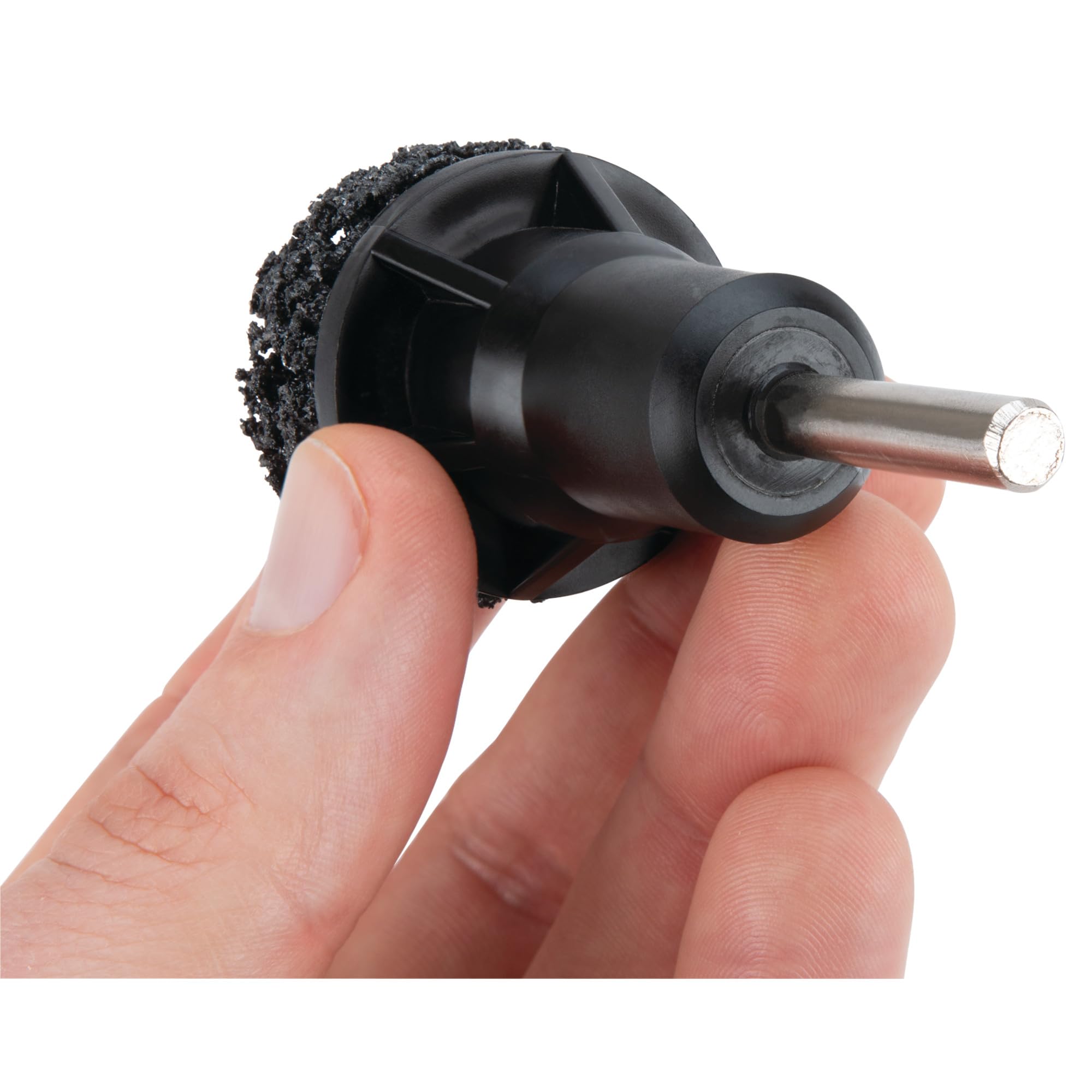 Hub after cleaning showing smoother surfaces