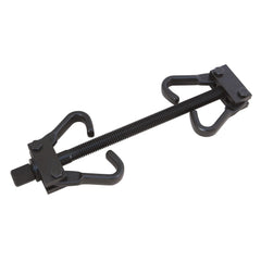 Performance Tool W80554 coil spring compressor jaw opening view for safe center compression.