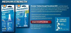 Blue Permatex 24240 bottle showing application to fasteners.