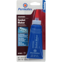 Permatex 51813 anaerobic gasket maker tube for quick, solvent-resistant engine seals.