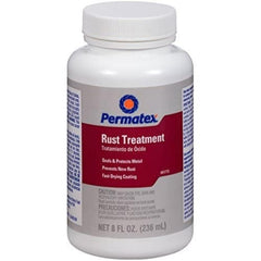 Permatex 81775 Rust Treatment brush-on image showing quick rust removal and primer-ready finish