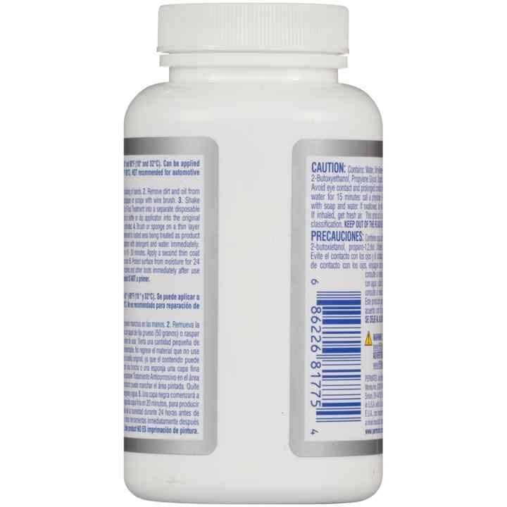 Permatex 81775 Rust Treatment spray-on image demonstrating fast rust destruction