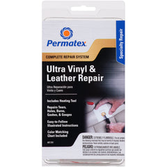 Permatex 81781 Ultra Series Vinyl and Leather Repair Kit for tears and holes in seats and dashboards