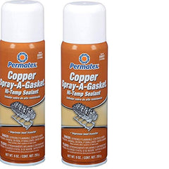 Permatex Copper Spray-A-Gasket hi-temp sealant aerosol, 9 oz, ideal for high-heat gasket sealing.