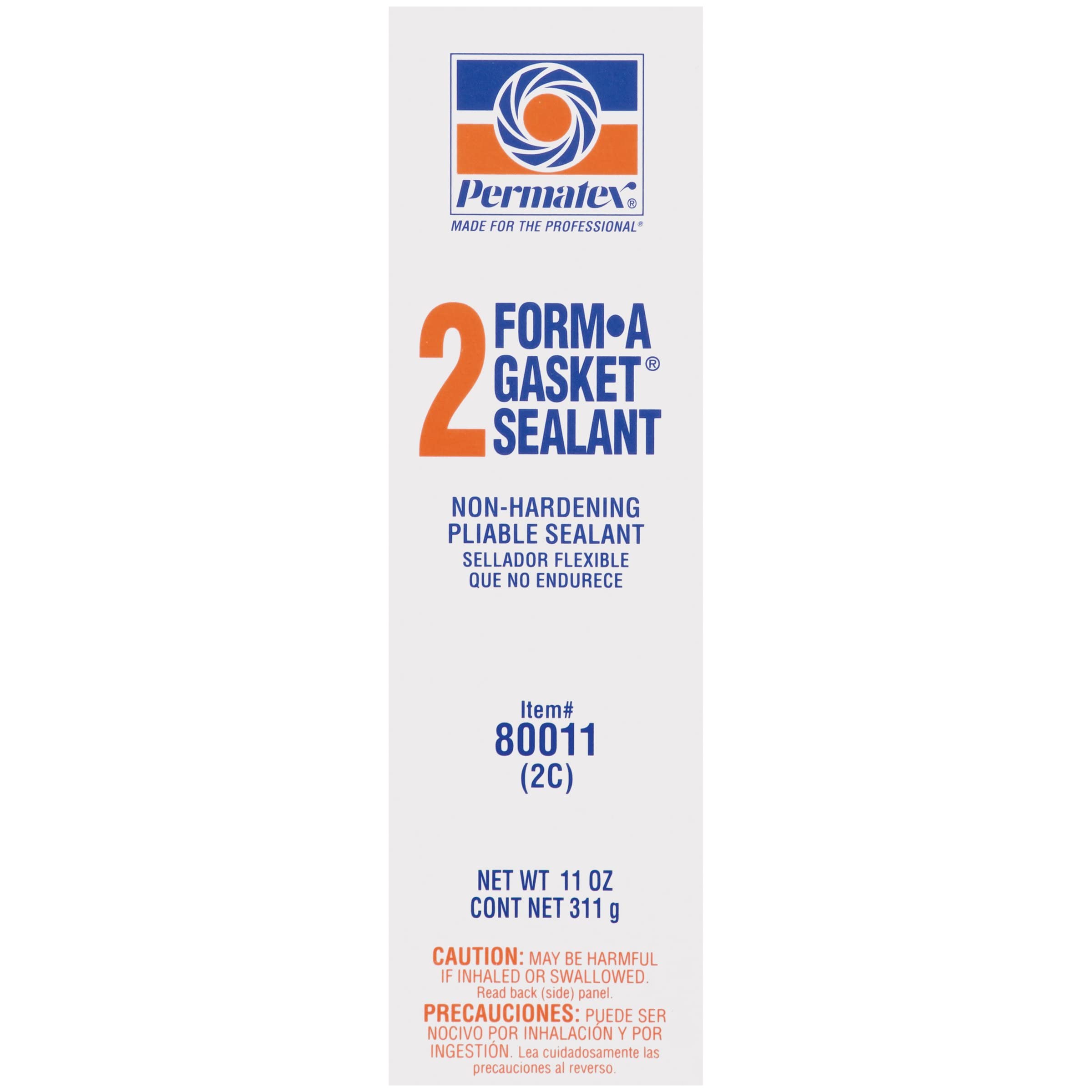Permatex Form-A-Gasket 2 sealant bottle showing slow-drying gasket sealant for easy disassembly