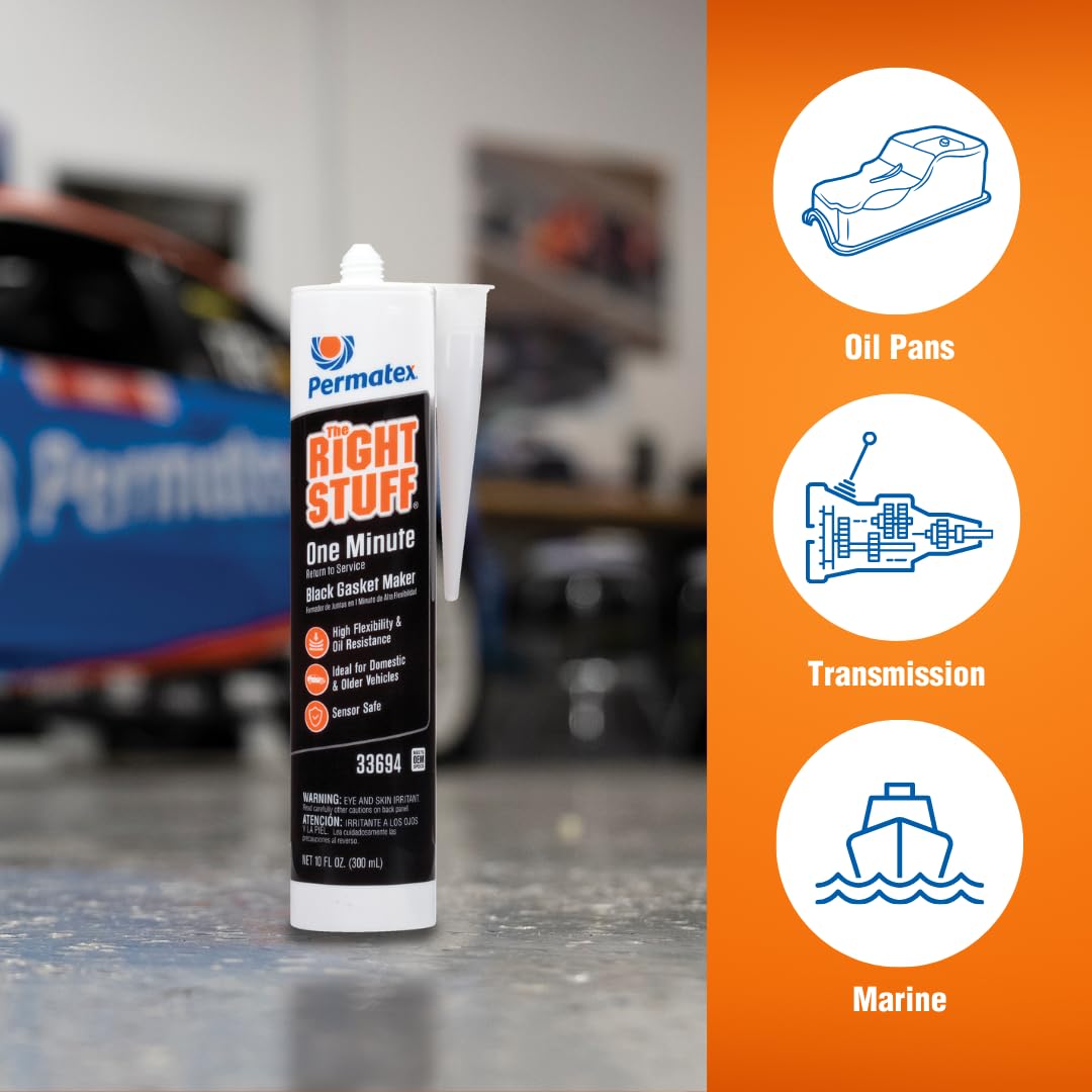Temperature range capabilities of Permatex Right Stuff in automotive use
