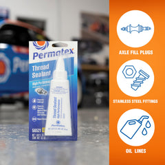 Permatex sealed connection under pressure test shows reliable resistance to leaks