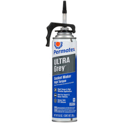 Permatex Ultra Grey high-torque RTV can forms durable, vibration-resistant seals