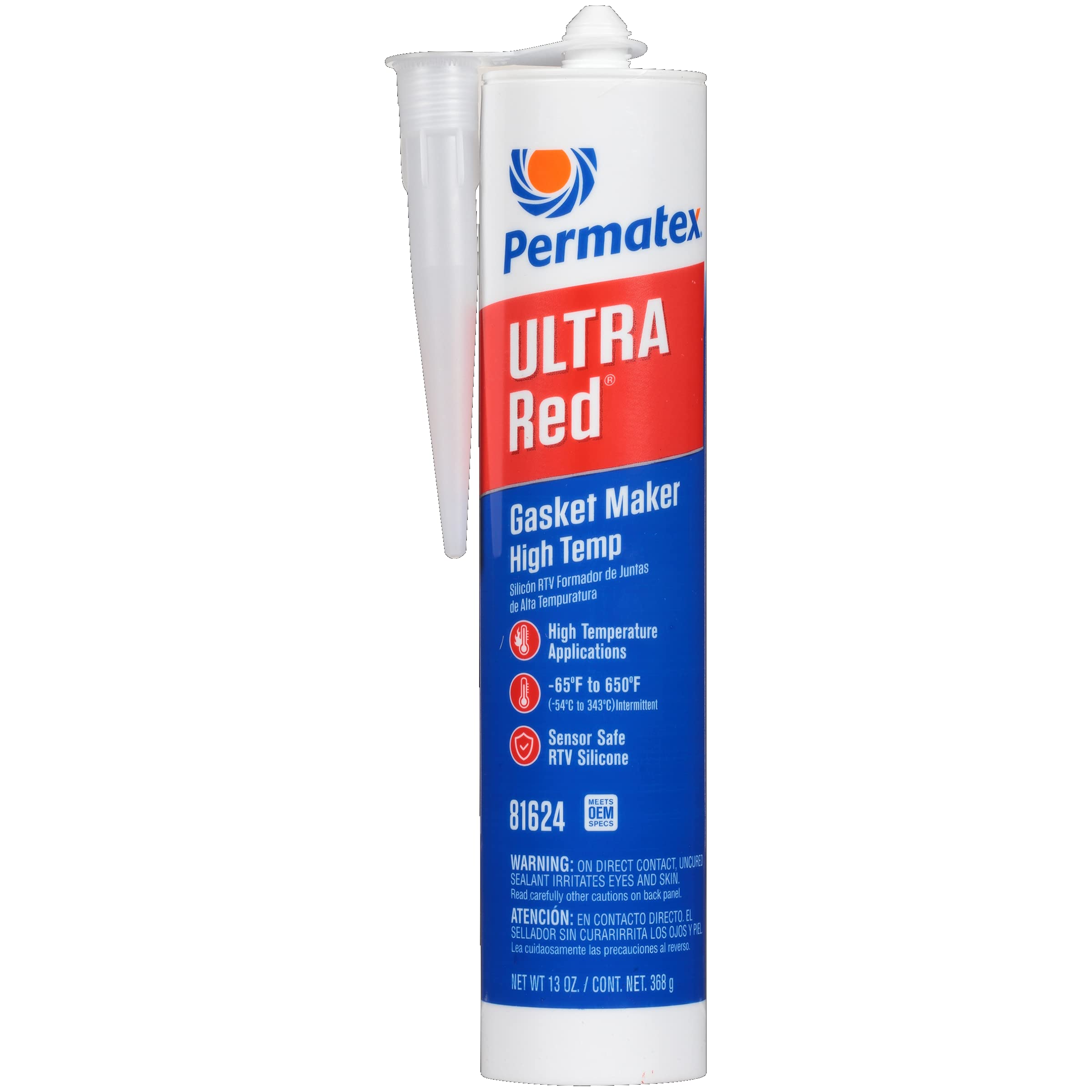Permatex Ultra Red gasket maker tube ready for high-temperature sealing applications.