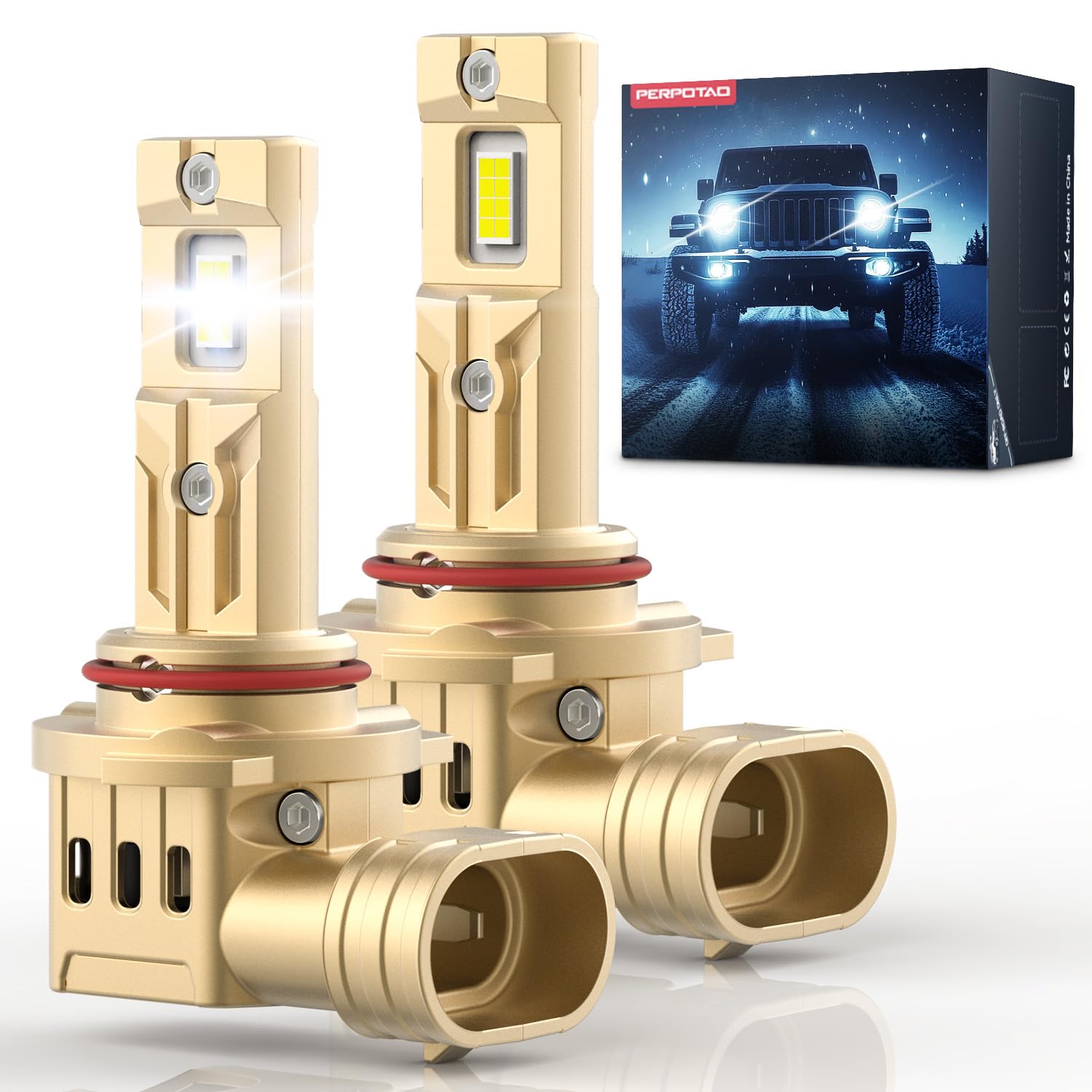 PERPOTAO 9005/HB3 ultra bright beam for safer night driving