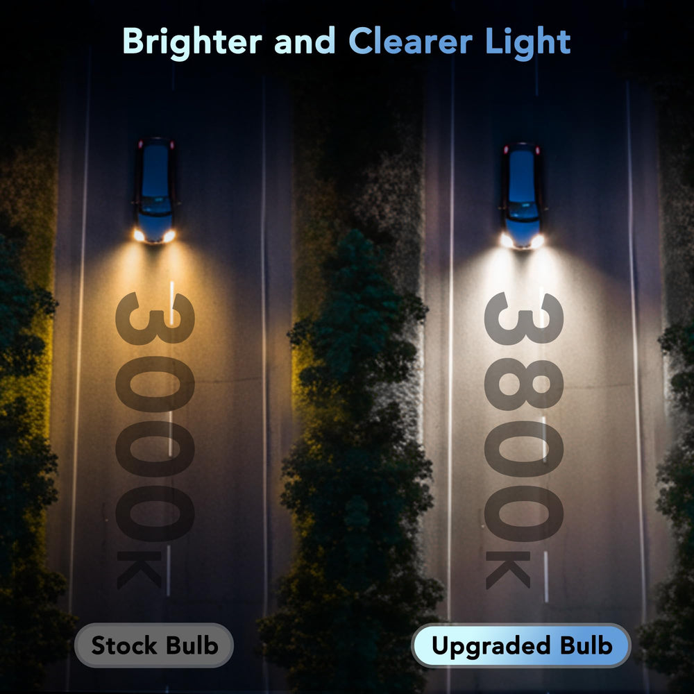 PERPOTAO 9012/HIR2 bulb side angle highlights easy installation