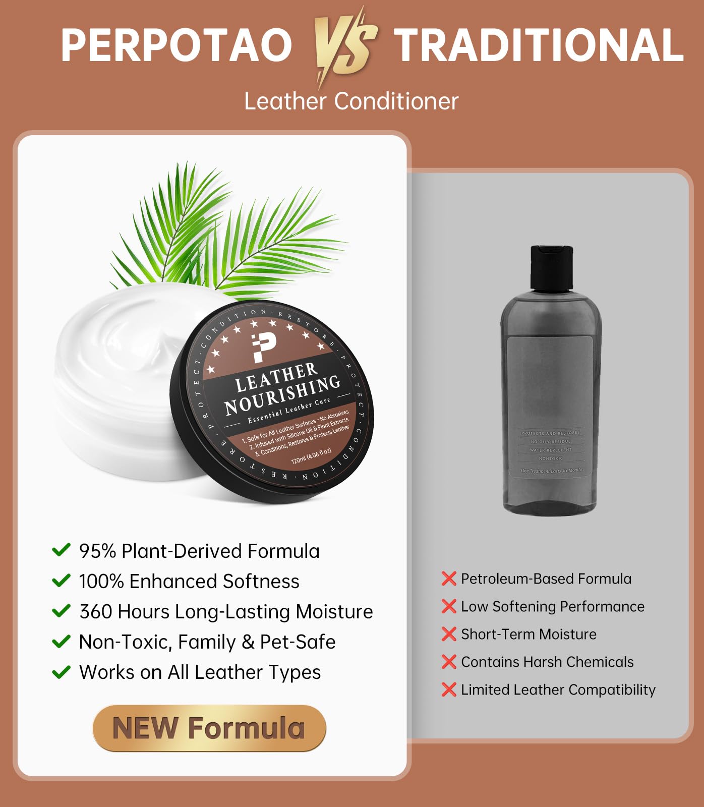 PERPOTAO cream texture dispensed for even coverage
