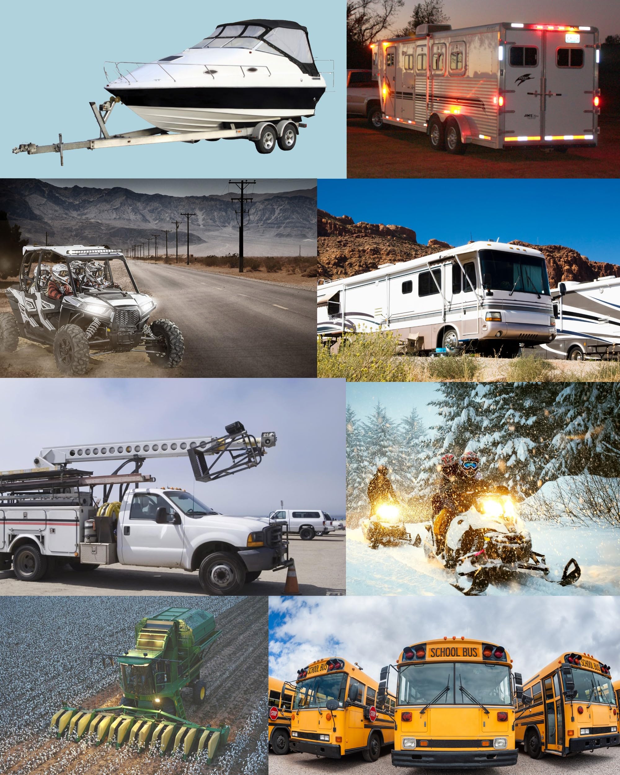 Perterson M154A-R ideal for boat, utility, horse, and cargo trailers.