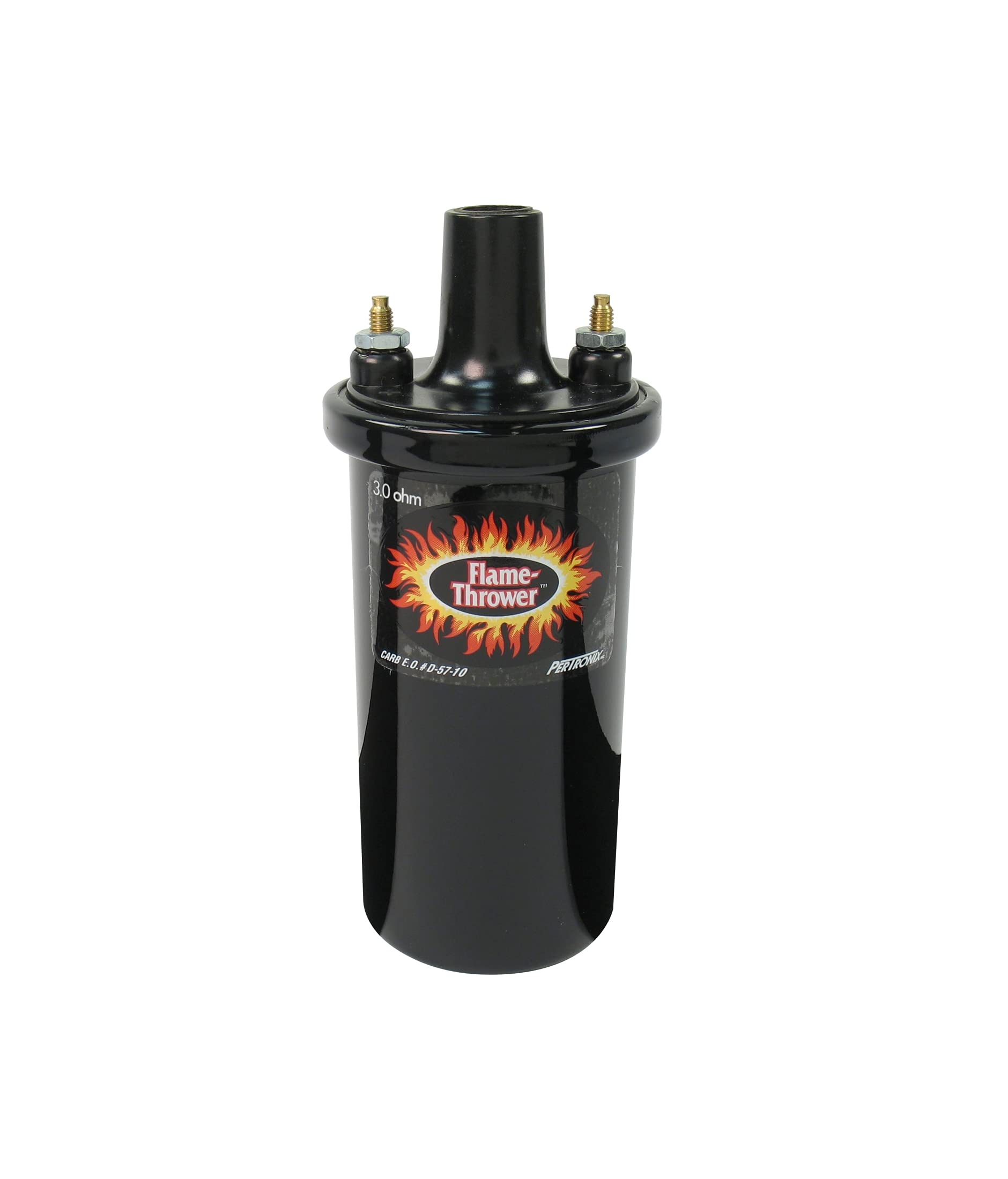 PerTronix Flame-Thrower ignition coil visual showing 40kV output for reliable 12V spark