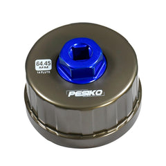 PESIKO 64mm 14-flute oil filter wrench close-up for secure removal.