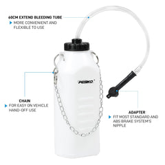 PESIKO brake bleeder hose 24in shows extended reach for efficient bleeding