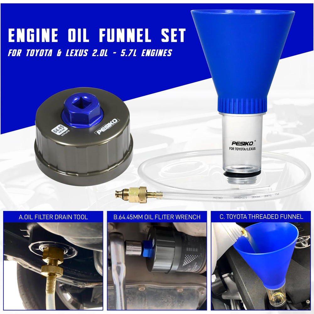 PESIKO cartridge-style filter wrench fits Camry, RAV4 and more.