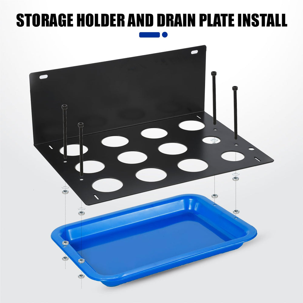 PESIKO Engine Oil Funnel Kit detachable parts for easy storage and space saving.