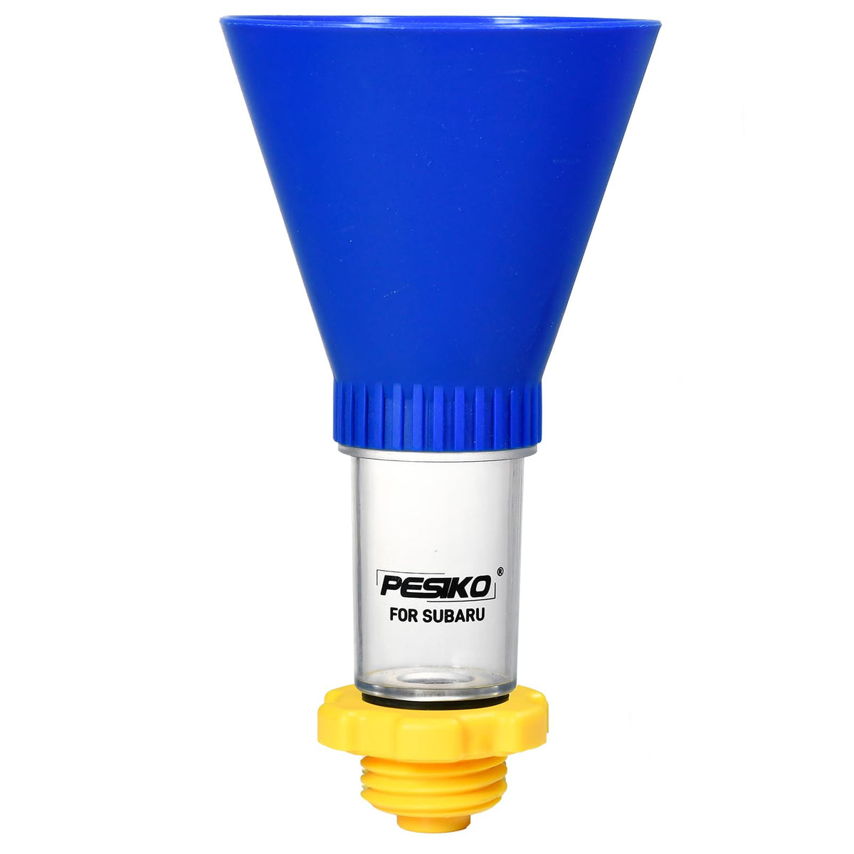 PESIKO engine oil funnel spill-free hands-free with Subaru keeps oil tidy during changes.