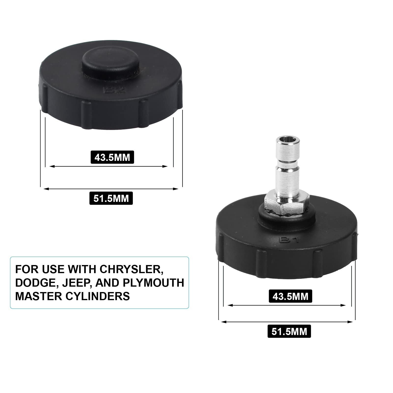 PESIKO master cylinder adapter 51.5mm outer diameter provides a tight seal