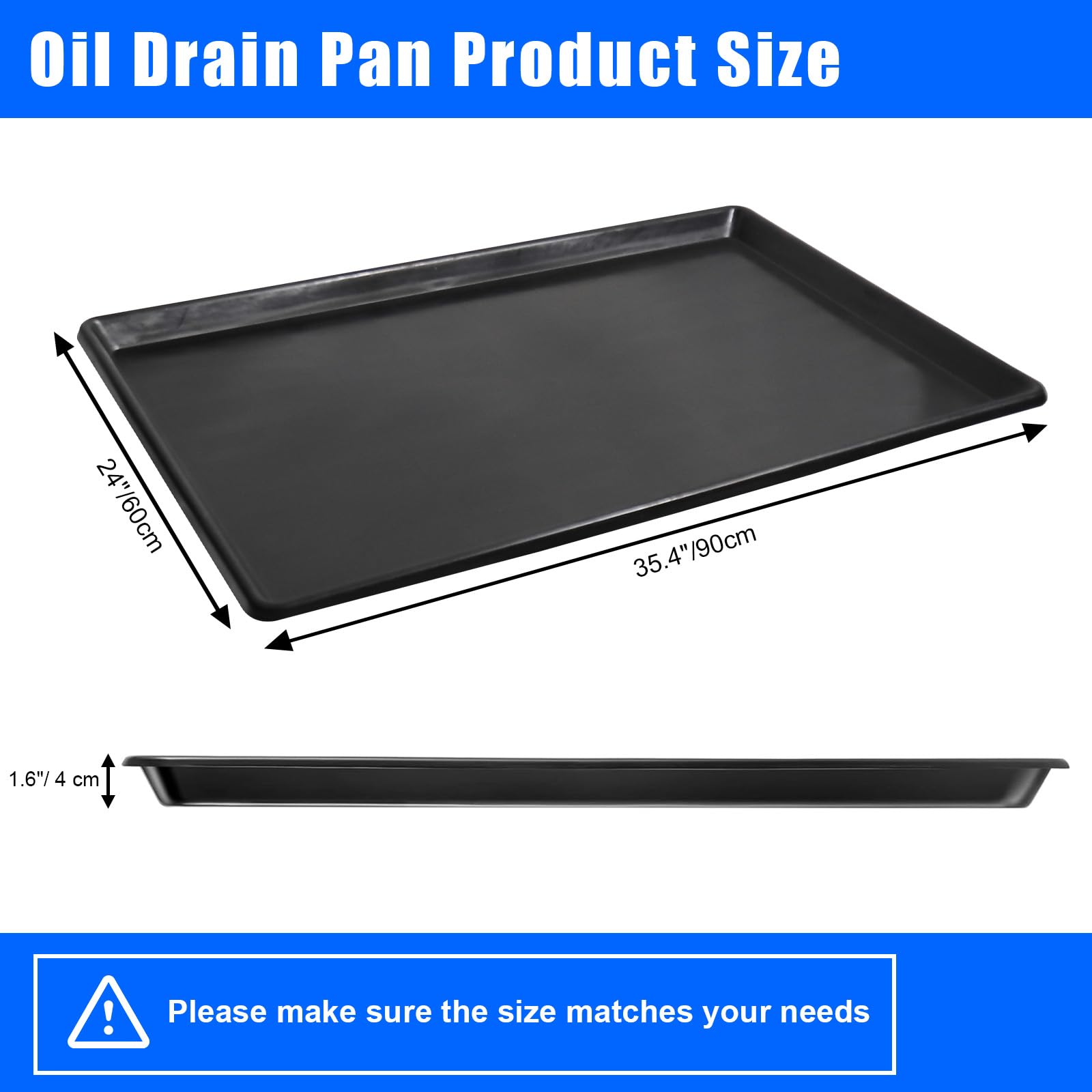 pexulys oil drip pan XL under car use prevents garage floor stains