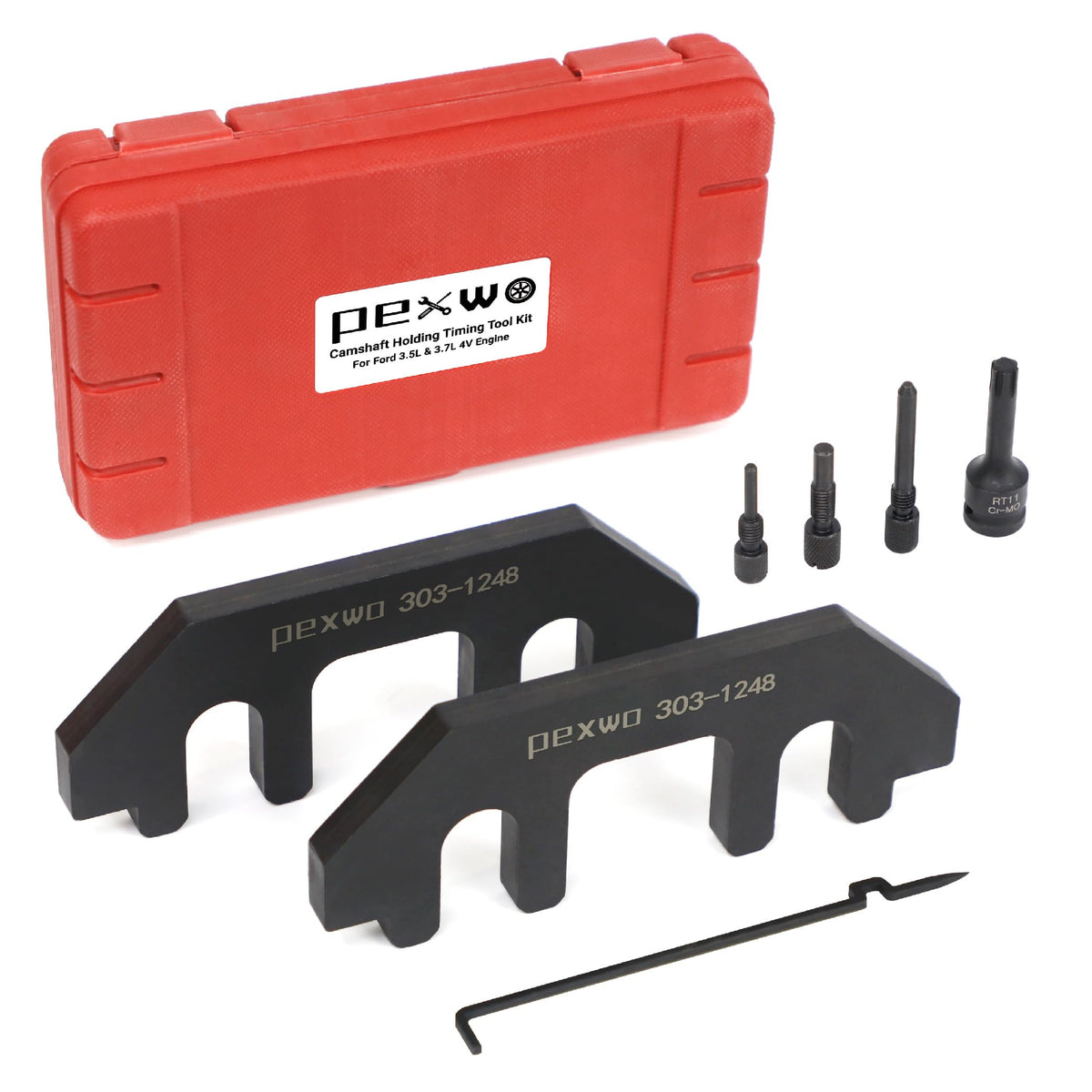 pexwo camshaft holding tool kit for Ford engines, ready for precise timing
