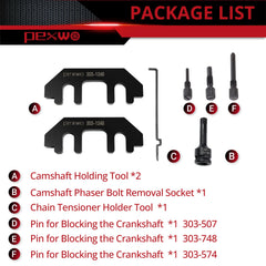 Durable hard case keeps the 7-piece kit organized on site