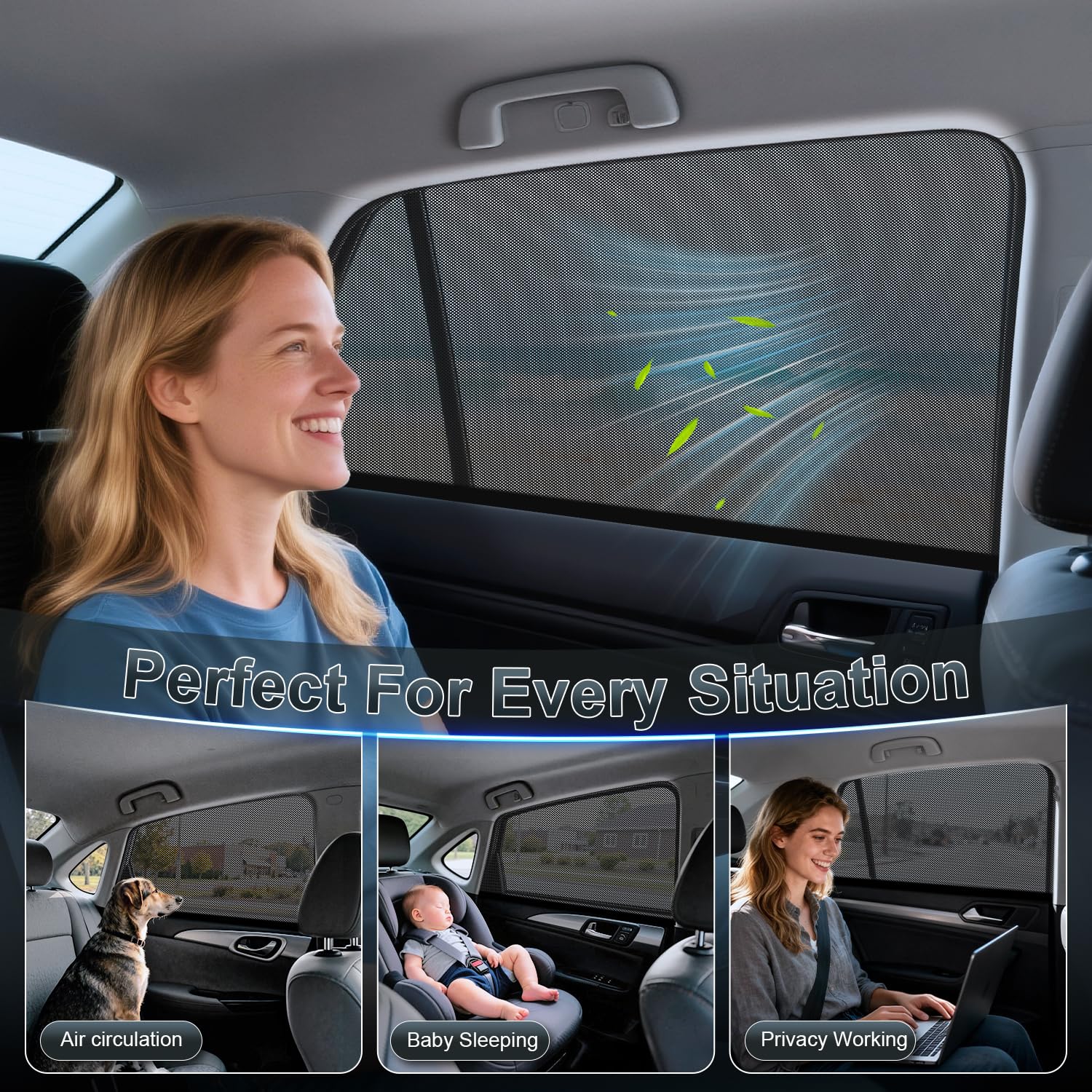 PEYOU breathable mesh keeps air flowing while blocking UV rays.