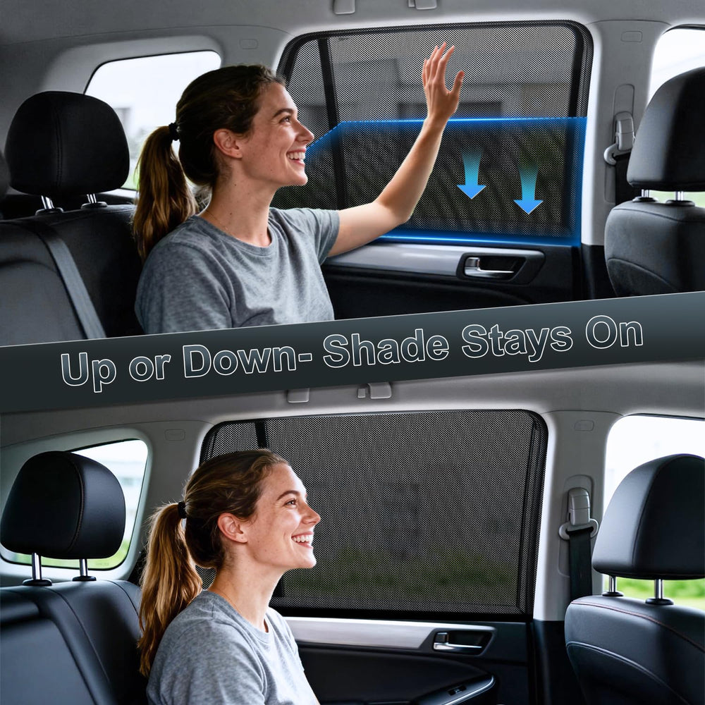 PEYOU privacy shade creates a secluded space during rides and camping.