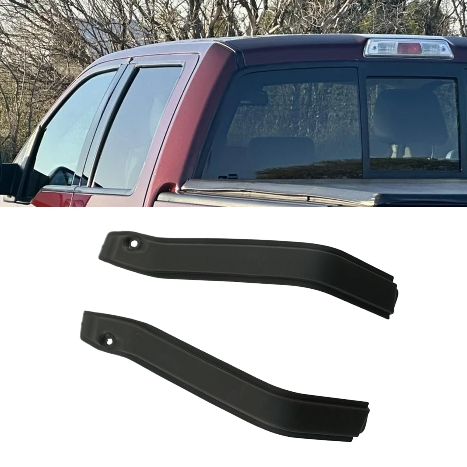 PFRREOR roof trim molding left for Ford F-150 improves exterior finish.
