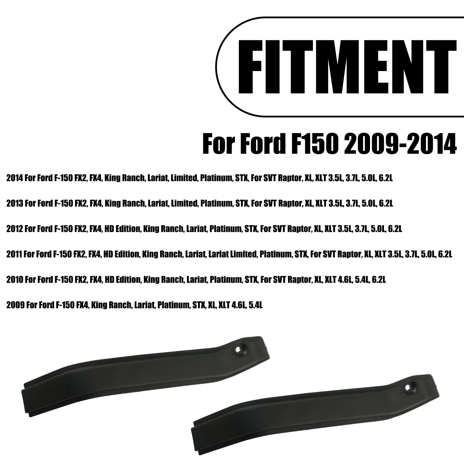 PFRREOR roof trim molding right for Ford F-150 enhances fit and styling.