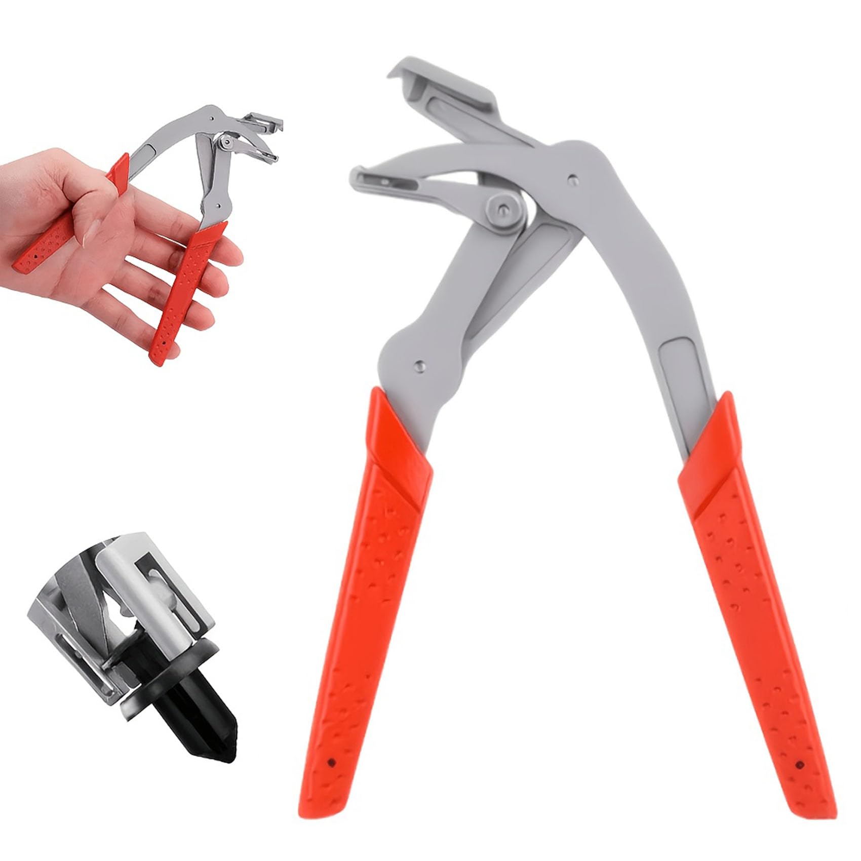 PFULTY 2026 car clip pliers in action removing fasteners from door panels.
