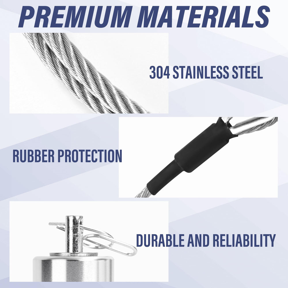 PHATRIP 304 stainless steel cable resists rust during outdoor use