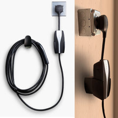 PHEOKER Tesla Gen 2 UMC wall mount bracket keeps cable tidy and secure.