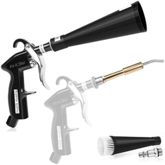 Phepetroll air blow gun front view for powerful interior dust removal