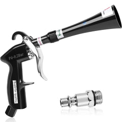 Phepetroll air blow gun with tapered nozzle for precise dust removal on car surfaces