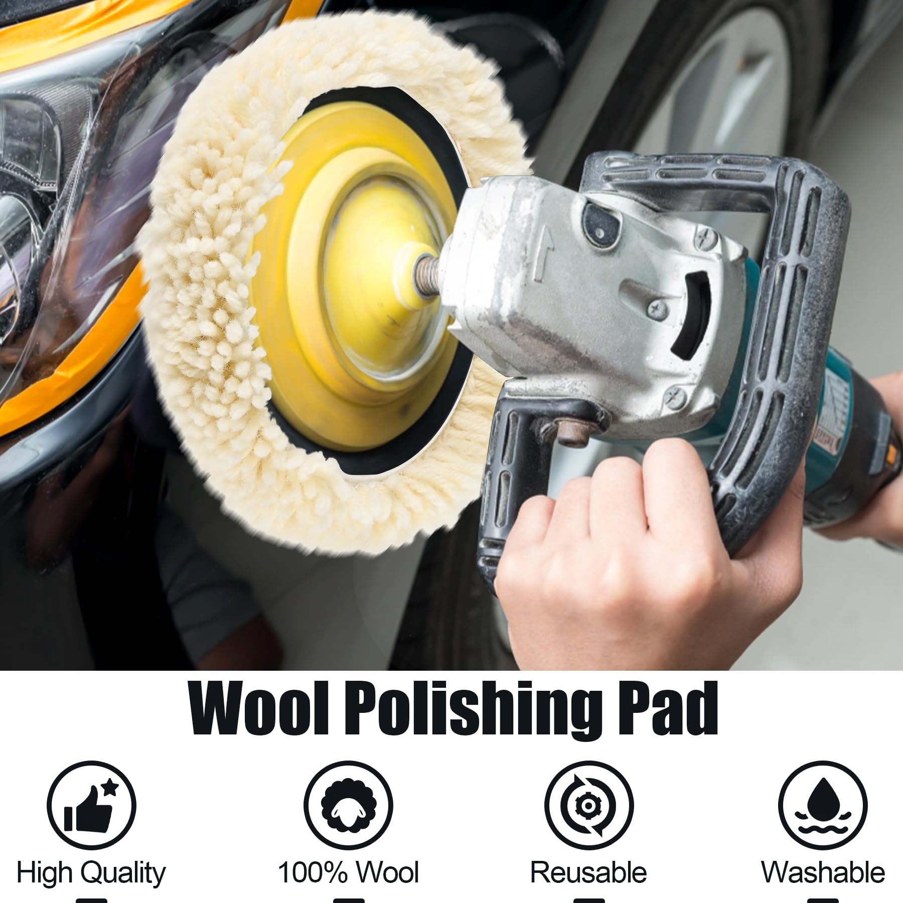 Phepetroll wool pad design highlighting heat dissipation during polishing