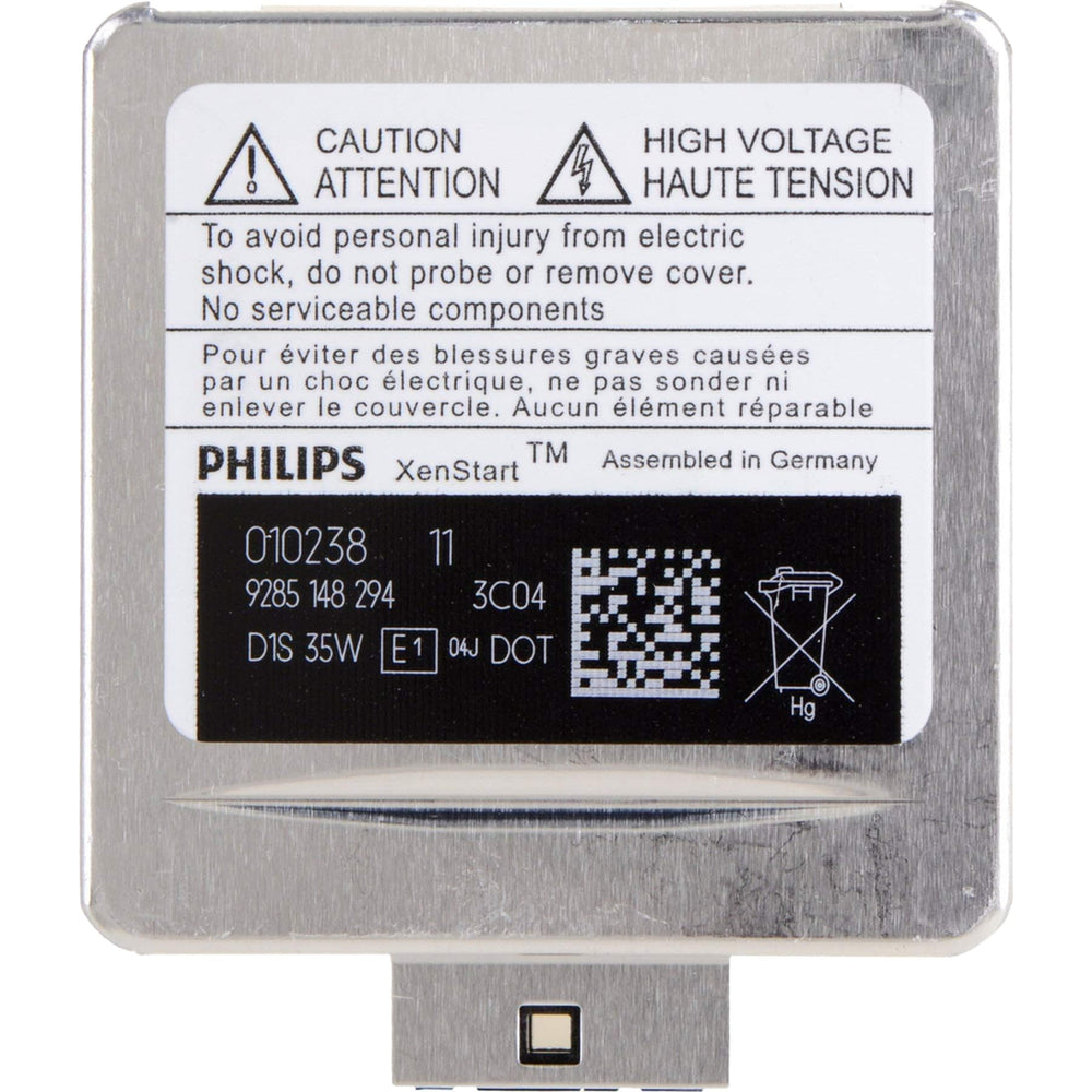 Philips D1S XenStart packaging image emphasizing German engineering and OEM-quality feel.