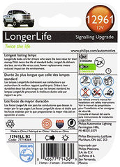 Product shot of Philips LongerLife mini bulb 12961LLB2 highlighting original equipment quality.