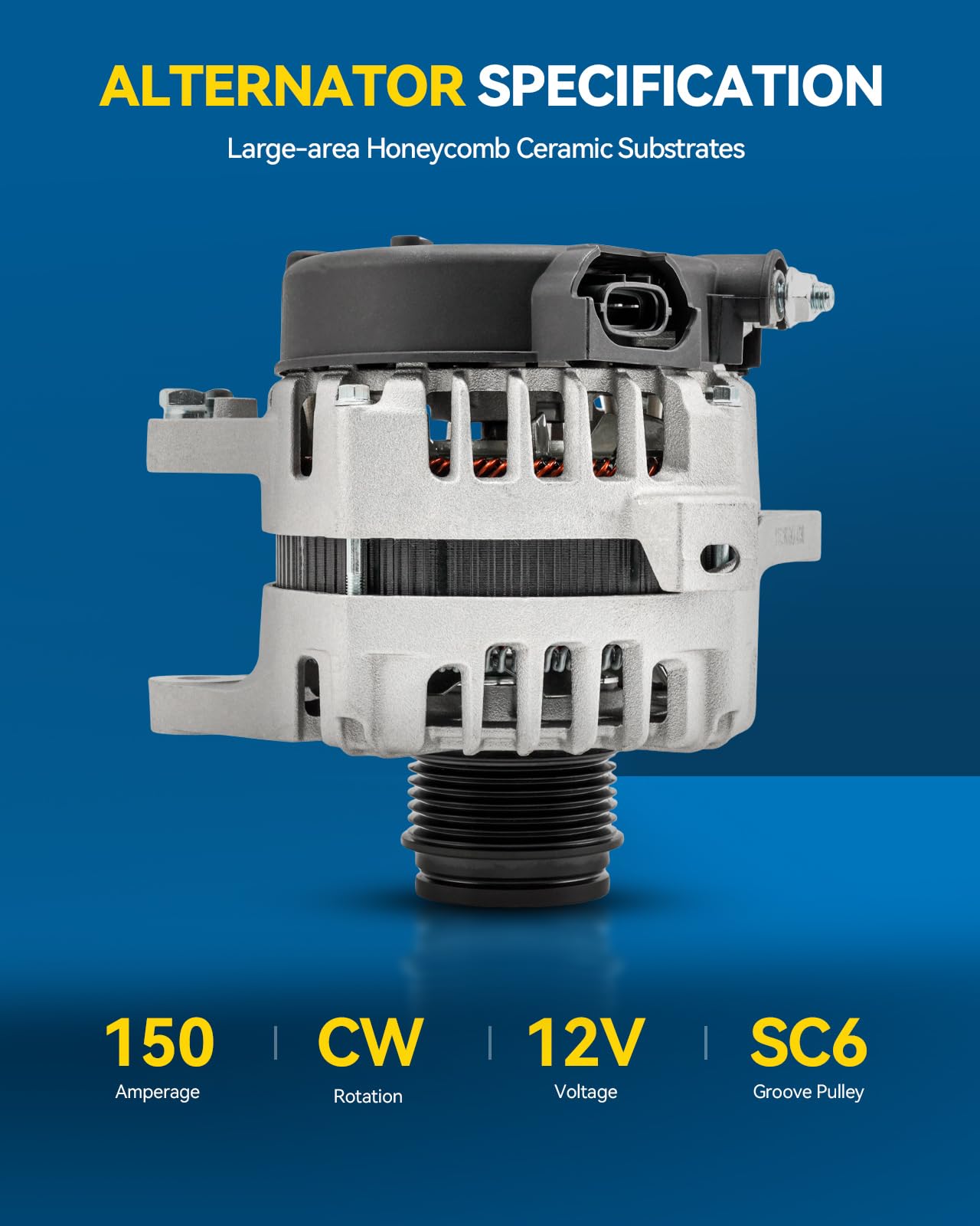 PHILTOP 11701N alternator withstands daily driving vibrations for reliable power.