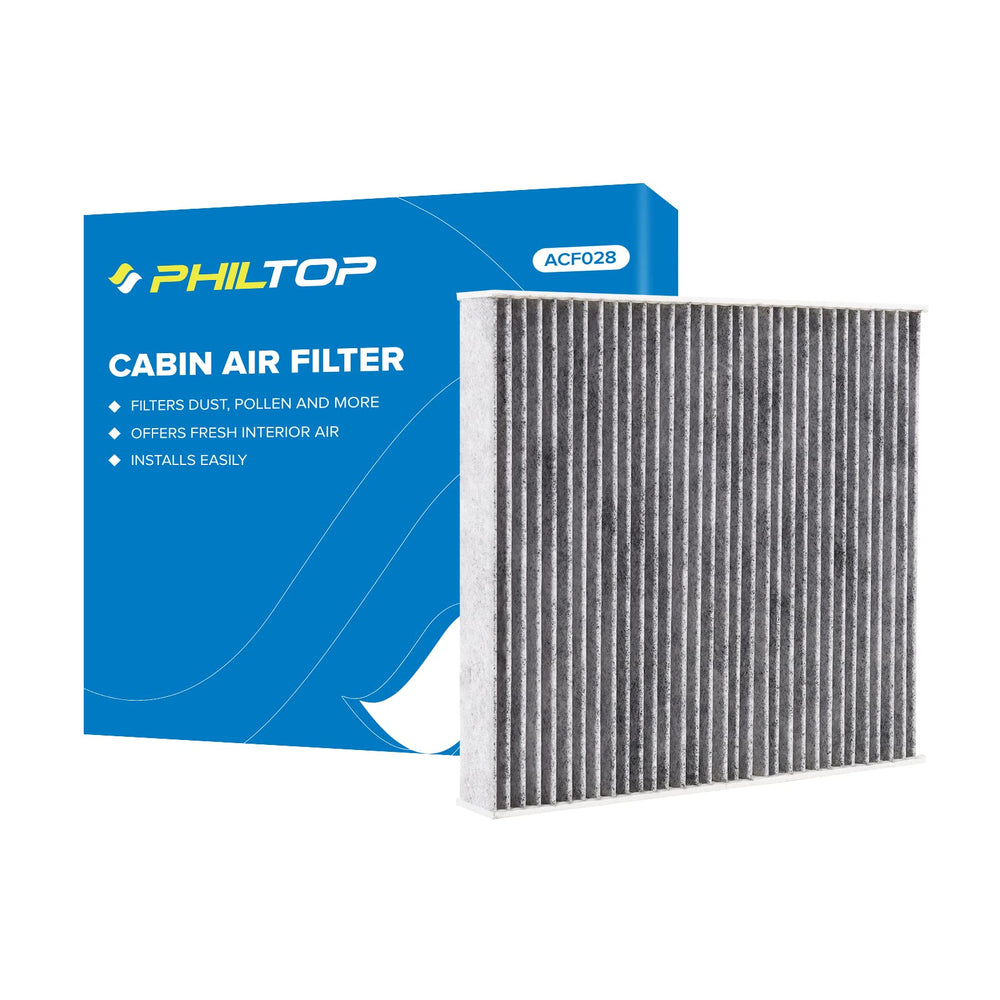 PHILTOP cabin air filter with activated carbon improves interior air quality by reducing pollutants.