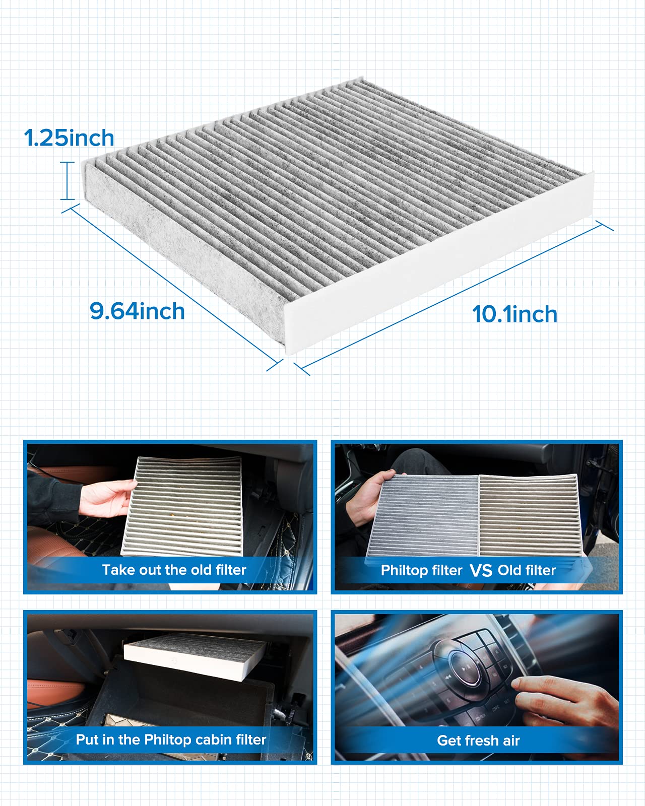 PHILTOP packaging box protects filter during shipping and storage.