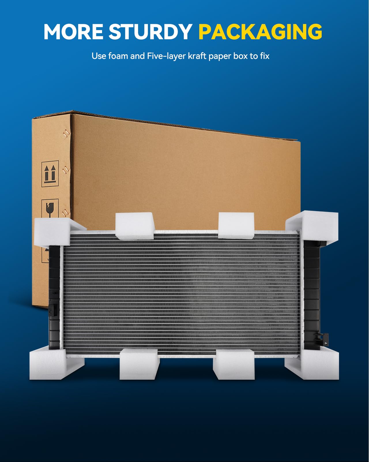 PHILTOP radiator with reference numbers for easy compatibility check