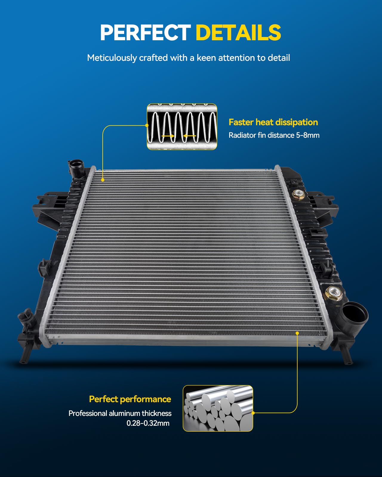 PHILTOP radiator packaging box shows OE replacement readiness