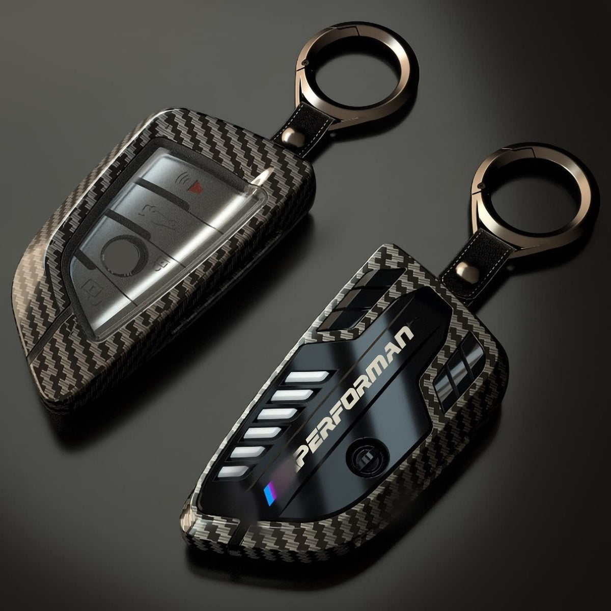 Phmnkl alloy keycase for BMW front view adds luxury, guards your fob, and keeps signals clear.