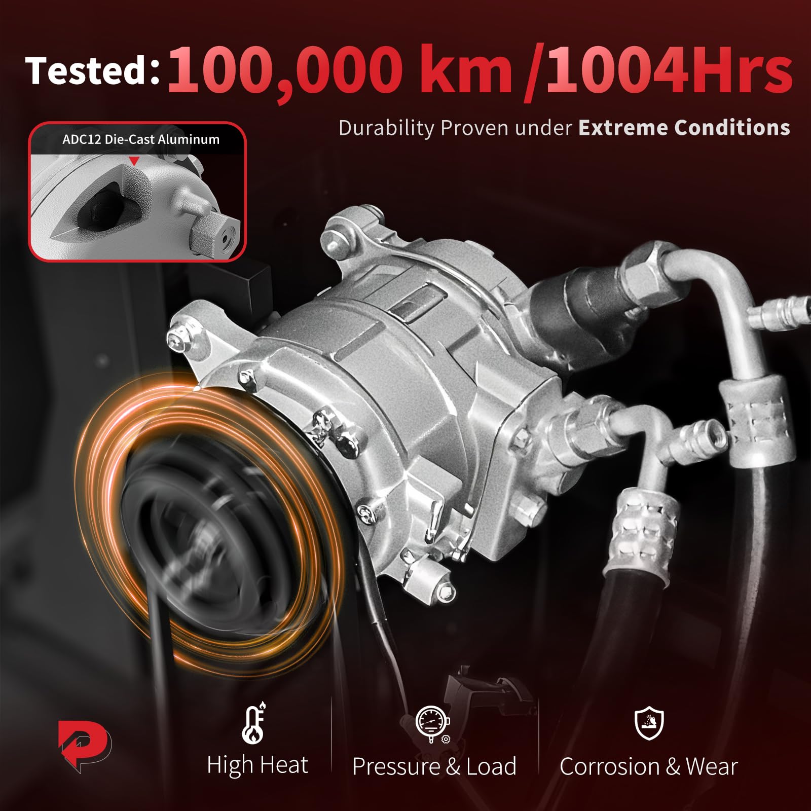 PHOBOOS AC compressor bolt-on design supports straightforward replacement